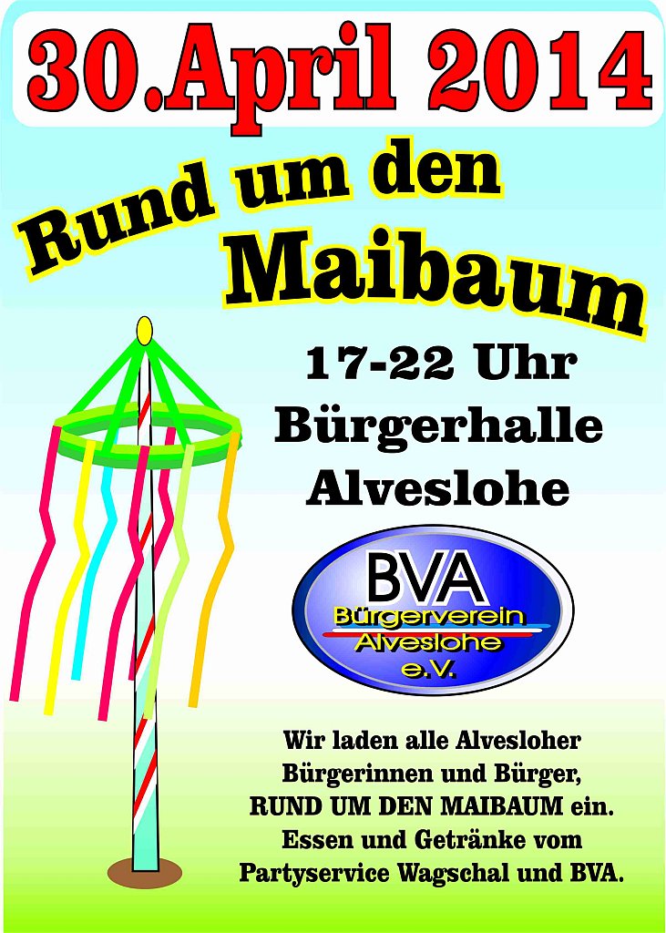 Maibaumfest am 30.4.2014