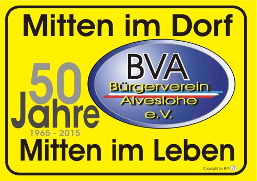 50 Jahre BVA Mitten im Dorf Logo