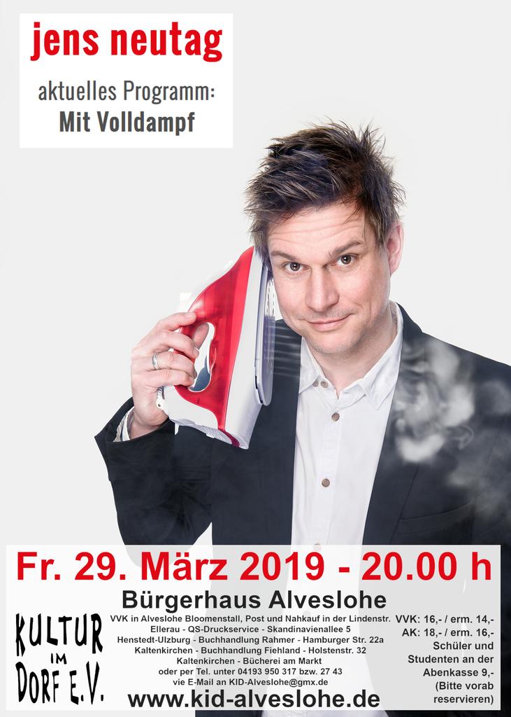 Kabarett mit Jens Neutag - Mit Volldampf 29.3.2019