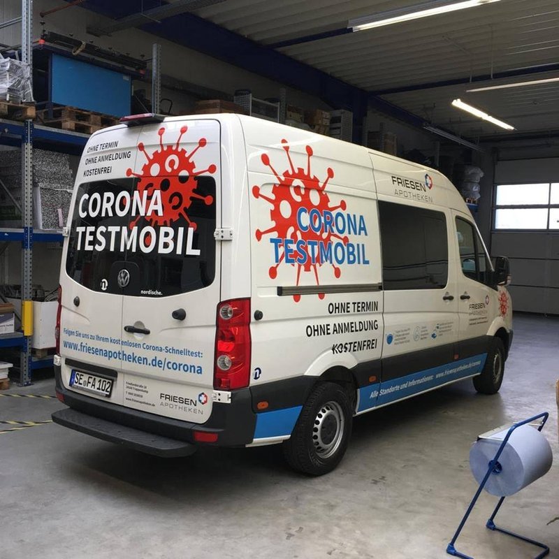 Corona-Test-Mobil 1 x die Woche in Alveslohe