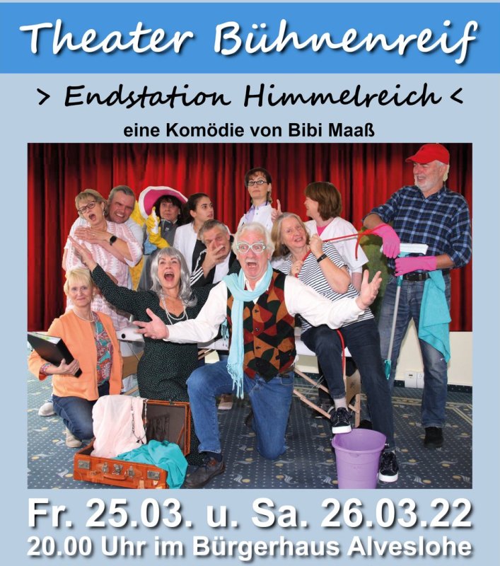 Theater Bühnenreif - Endstation Himmelreich - eine Kommödie von Bibbi Maaß