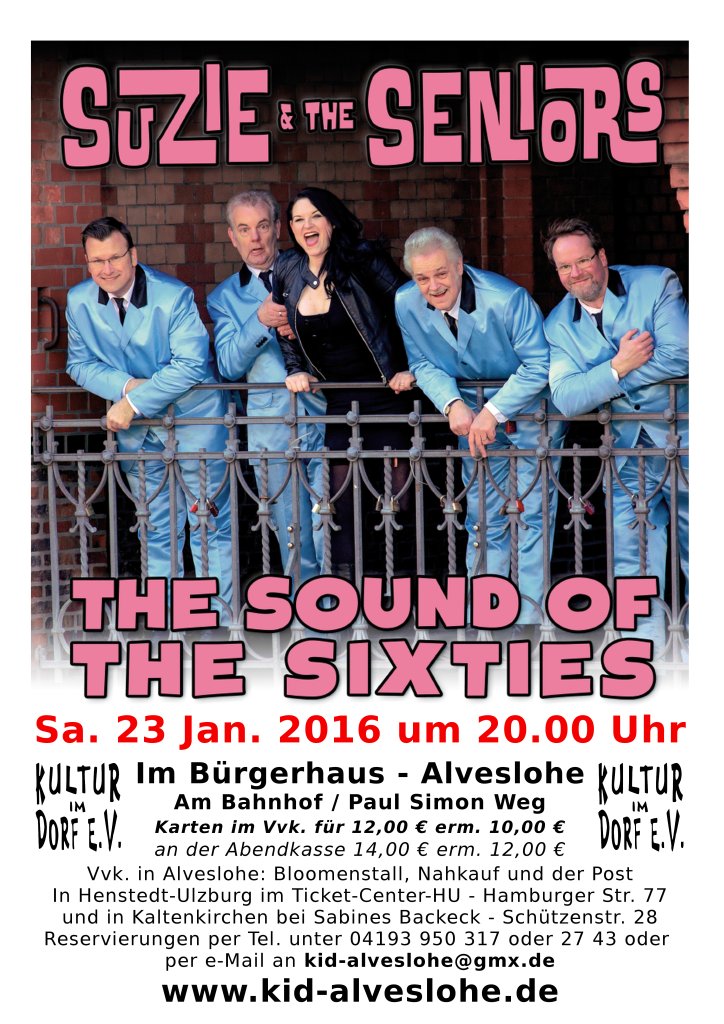 SUZIE & THE SENIORS The sound of the sixties